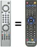 Replacement remote control Goodmans LD4255 HD