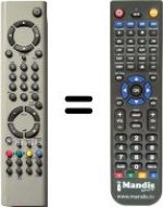 Replacement remote control Technical LCD 3718HDTB