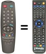 Replacement remote control Manhattan MT5125