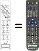 Replacement remote control RC282
