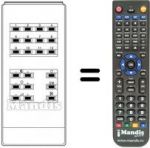 Replacement remote control RC4-12FACH