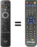 Replacement remote control Philips 42PFL5604