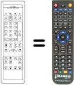 Replacement remote control RC5903