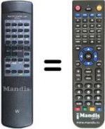 Replacement remote control RC61A