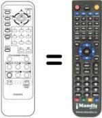 Replacement remote control RC6X03FE