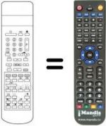 Replacement remote control RC8077VE