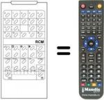Replacement remote control RCM