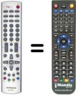 Replacement remote control Hitachi RC T1522