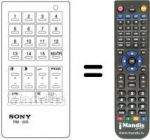 Replacement remote control Sony KV-2204ET
