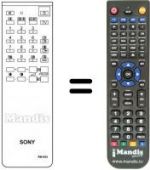 Replacement remote control Sony RM654