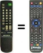 Replacement remote control Mitsubishi RM827S