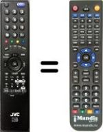 Replacement remote control JVC LT-42DR9BJ