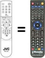 Replacement remote control JVC AV28X25