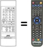 Replacement remote control JVC RM-C601F