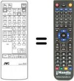 Replacement remote control JVC RM-C707