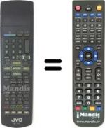 Replacement remote control JVC RM-C7711E