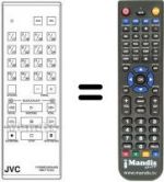 Replacement remote control JVC RMP72EG
