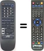 Replacement remote control JVC RM-SED452TRU