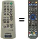 Replacement remote control Sony HCD-EP313