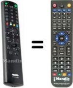 Replacement remote control Sony KV-29FX66E