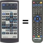 Replacement remote control JVC RM-RK230