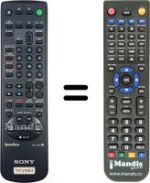 Replacement remote control Sony KV-21V6U