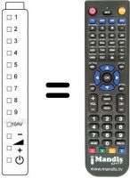 Replacement remote control Sharp RRMCG0125CESA