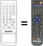 Replacement remote control RRMCG0498CESA