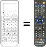 Replacement remote control Sharp RRMCG0552CESA