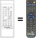 Replacement remote control Sharp RRMCG0618PESA