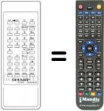 Replacement remote control Sharp RRMCG0662PESA