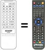 Replacement remote control RRMCG0916PESA