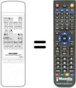 Replacement remote control RRMCG0952CESA