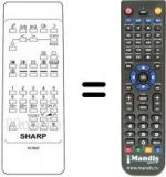 Replacement remote control RRMCG1011BMSA