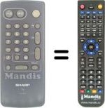 Replacement remote control RRMCG1031BMSA