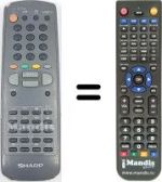 Replacement remote control RRMCG1061SA