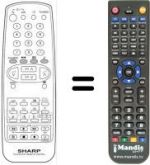 Replacement remote control Sharp 81FF57E