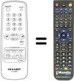 Replacement remote control RRMCG1488SA