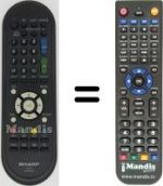 Replacement remote control Sharp LC-32FH510E