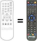 Replacement remote control Goodmans GVR2201