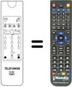 Replacement remote control Telefunken REMCON074