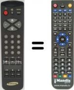 Replacement remote control Samsung CX6835TZ