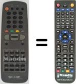 Replacement remote control RRMCG1065SA