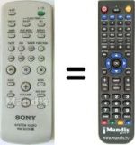 Replacement remote control Sony HCD-EC50