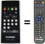 Replacement remote control Telefunken A114MC
