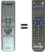 Replacement remote control Samsung LE40R86WDX/XEC