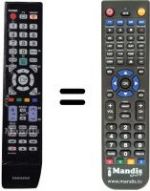 Replacement remote control Samsung UE40B7000WWXXN