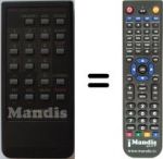 Replacement remote control Sharp RRMCG0549CESA