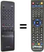Replacement remote control Sharp RRMCG1032BMSA
