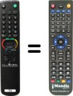 Replacement remote control Sony KVM-1450E